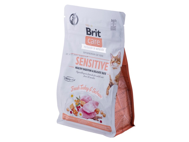 BRIT Care Grain-Free Sensitive Turkey&Salmon - dry cat food - 400 g DLKRITKAS0019 – Brit Храна за котки