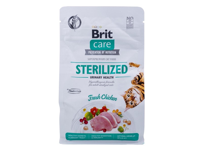 BRIT Care Grain-Free Sterilized Urinary - dry cat food - 400 g DLKRITKAS0020 – Brit Храна за котки