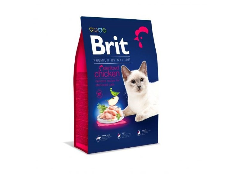 BRIT PREMIUM BY NATURE STERILIZED Dry cat food Chicken 1,5 kg DLZRITKSK0063 – Brit Храна за котки