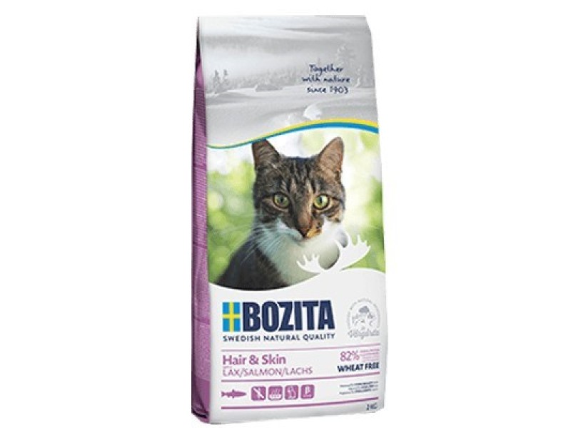 Bozita - Hair & Skin Wheat free Salmon  2 kg DLZBZTKSK0020 – BOZITA Храна за котки