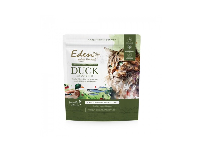 EDEN Duck & Sardine - dry cat food - 1.5 kg DLKEDEKAS0001 –  Храна за котки