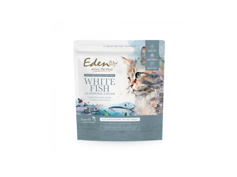 EDEN White Fish with Herring Caviar - dry cat food - 1.5 kg DLKEDEKAS0002 –  Храна за котки
