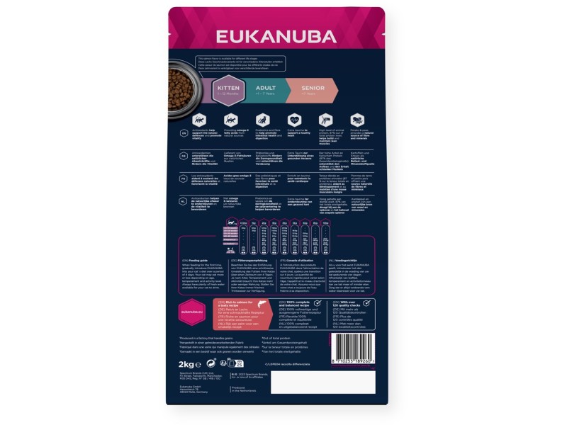 EUKANUBA Grain Free Kitten Salmon - dry cat food - 2kg DLKEUKKAS0016 – EUKANUBA Храна за котки