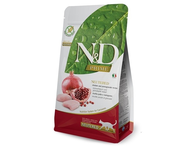 FARMINA N&D Prime Neutered Chicken&Pomegranate Adult - dry cat food - 5 kg FARMINA N&D Prime Neutered Chicken&Pomegranate Adult - dry cat food - 5 kg PND0500018 – Farmina Храна за котки