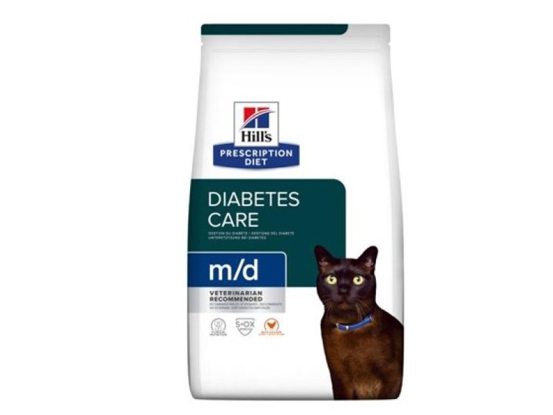 HILLS PD M/D Diabetes Care Chicken - dry cat food - 3kg DLKHLSKAS0019 – Hills Храна за котки