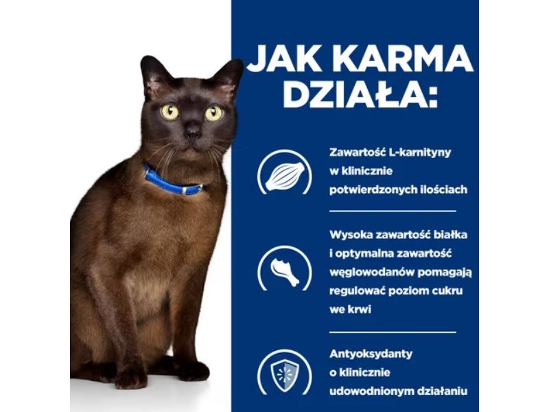 HILLS PD M/D Diabetes Care Chicken - dry cat food - 3kg DLKHLSKAS0019 – Hills Храна за котки