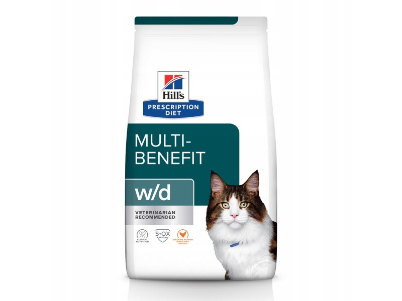 HILLS PRESCRIPTION DIET Multi-Benefit Feline w/d Dry cat food Chicken 3 kg DLZHLSKSK0059 – Hills Храна за котки