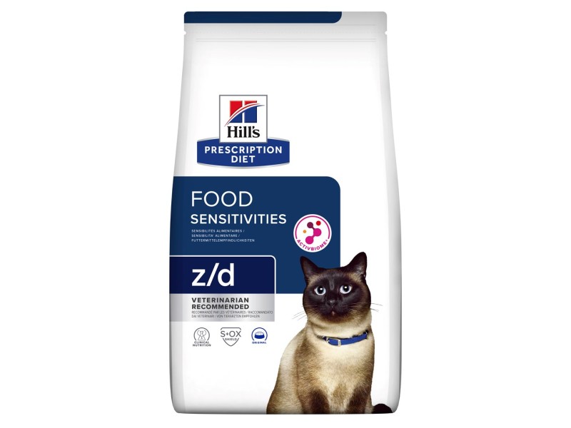 HILLS Prescription Diet Food Sensitivities z/d Feline - dry cat food - 3 kg DLZHLSKSK0060 – Hills Храна за котки