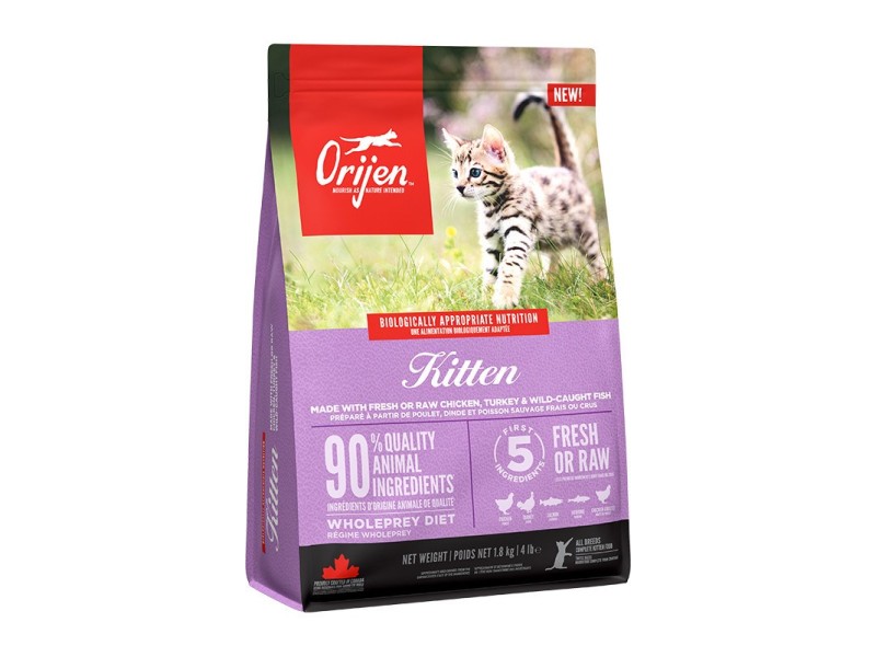 ORIJEN Kitten - Dry Cat Food - 1,8 kg DLZORJKSK0019 – Orijen Храна за котки