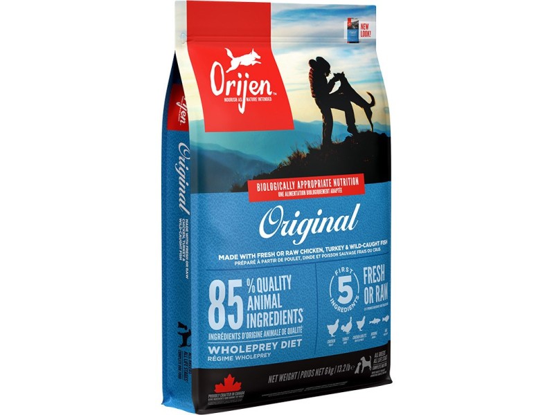Orijen Original 6 kg Adult Chicken, Fish, Turkey DLZORJKSK0004 – Orijen Храна за котки