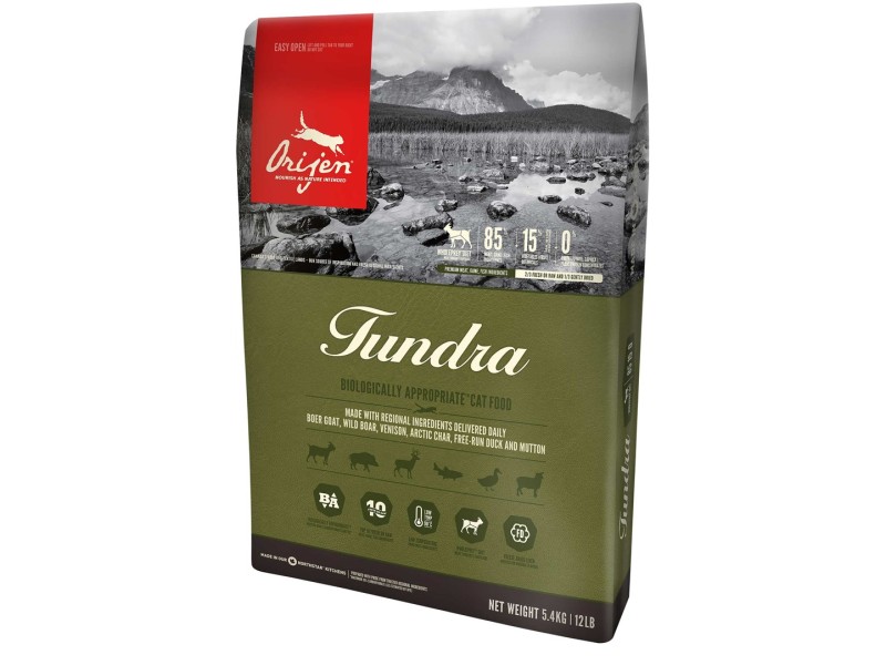 Orijen Tundra cats dry food 340 g Adult Duck, Wild boar DLZORJKMK0001 – Orijen Храна за котки