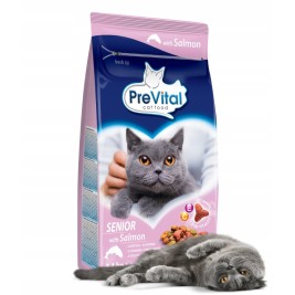 PREVITAL Senior Salmon - dry cat food - 1,4kg