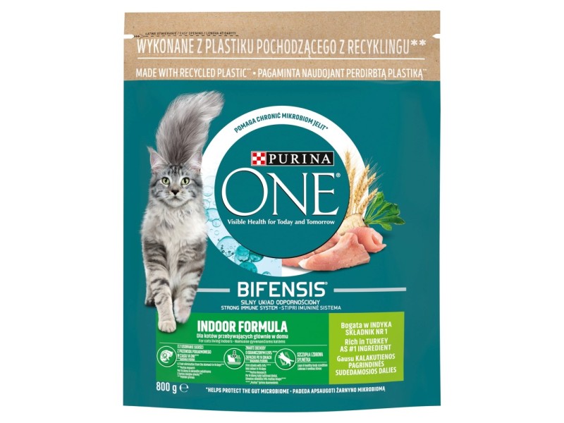 PURINA One Bifensis Adult Indoor - dry cat food - 800 g DLKPUIKAS0008 – PURINA NESTLE Храна за котки