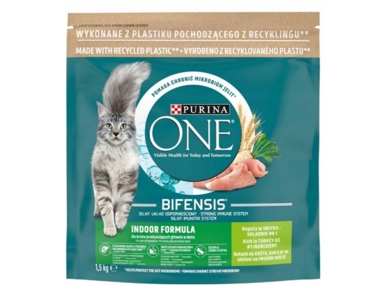 PURINA One Bifensis Indoor Formula - dry cat food - 1,5 kg DLKPUIKAS0018 – PURINA NESTLE Храна за котки