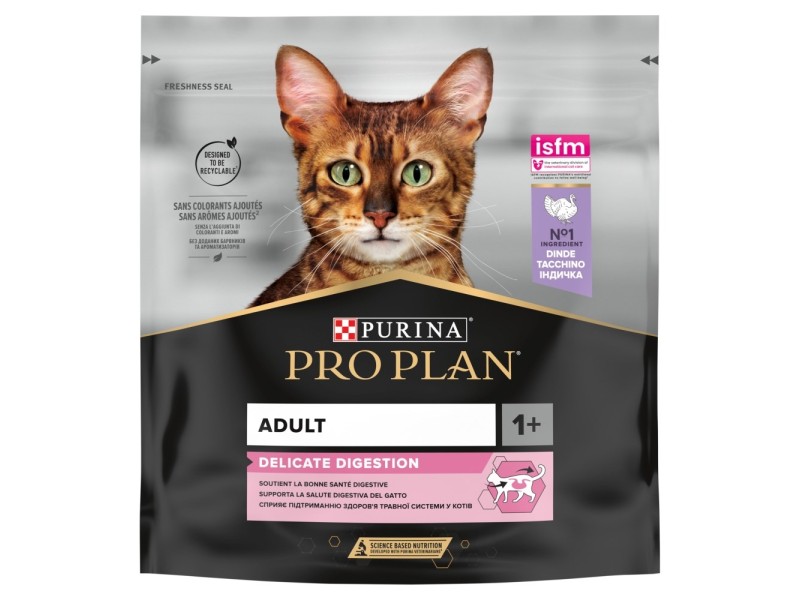 PURINA Pro Plan Delicate digestion Turkey - dry cat food - 400g DLSPUIZWI0082 – PURINA NESTLE Храна за котки