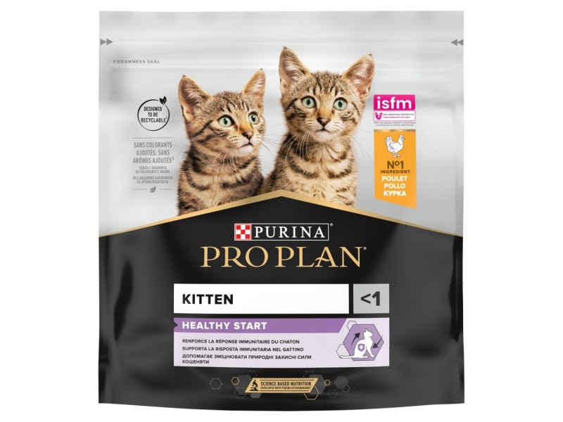 PURINA Pro Plan Kitten Healthy Start Chicken - dry cat food - 400g DLSPUIZWI0090 – PURINA NESTLE Храна за котки