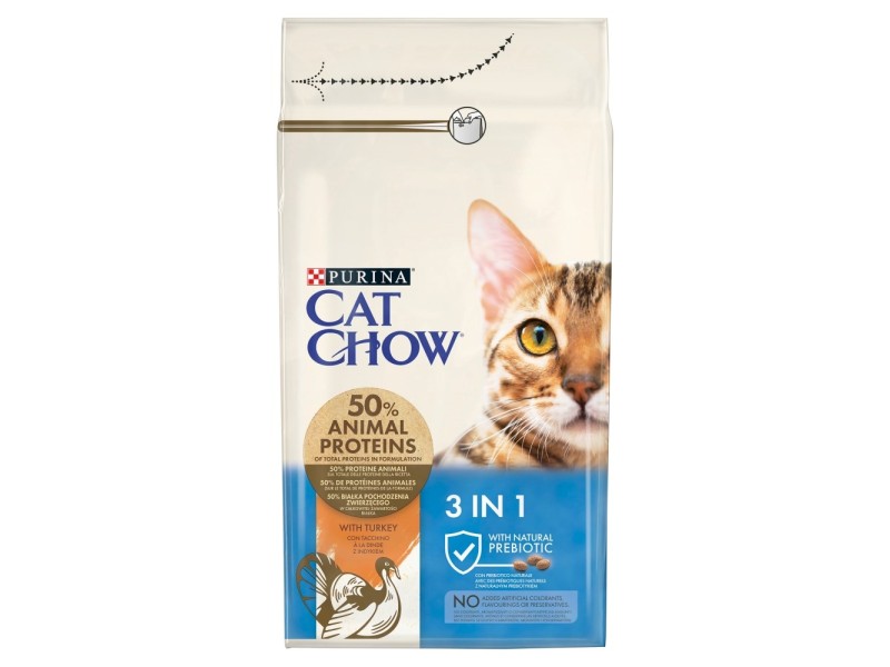 Purina CAT CHOW cats dry food 1.5 kg Adult Turkey DLZPUIKSK0025 – PURINA NESTLE Храна за котки