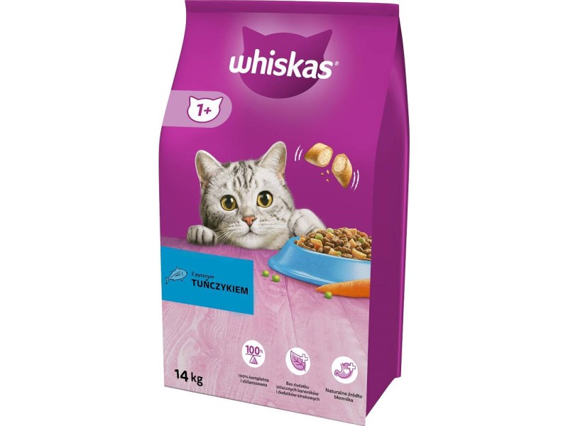 WHISKAS Adult Tuna with vegetables - dry cat food - 14 kg AMABEZKAR2182 – whiskas Храна за котки
