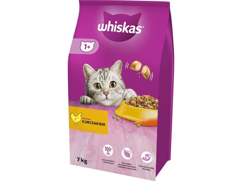 WHISKAS Cat Adult with chicken - dry cat food - 7 kg WHISKAS Cat Adult with chicken - dry cat food - 7 kg DLKWHSKAS0005 – whiskas Храна за котки