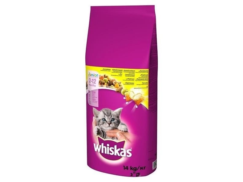 WHISKAS Junior with chicken - dry cat food - 14kg AMABEZKAR2693 – whiskas Храна за котки