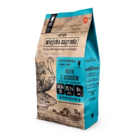 WIEJSKA ZAGRODA Turkey with salmon - dry dog food - 10kg
