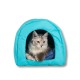 GO GIFT Dog and cat cave bed - blue - 40 x 33 x 29 cm GO GIFT Dog and cat cave bed - blue - 40 x 33 x 29 cm DLKGGFLEG0007 – Go Gift Легла, постелки и къщички
