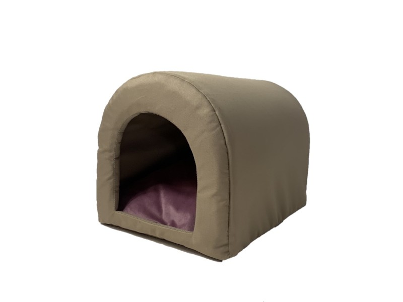 GO GIFT Dog and cat cave bed - camel - 40 x 33 x 29 cm DLKGGFLEG0010 – Go Gift Легла, постелки и къщички