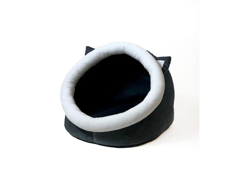 GO GIFT cat bed - graphite-white - 40x45x34 cm DLKGGFLEG0014 – Go Gift Легла, постелки и къщички