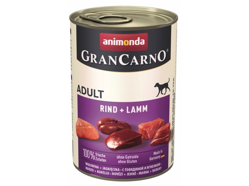 ANIMONDA GranCarno Adult Beef and lamb - wet dog food - 400 g DLZANMKMP0040 – animonda Храна за кучета