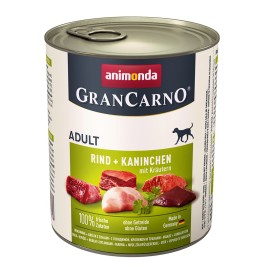 ANIMONDA GranCarno Adult Beef with rabbit and herbs - wet dog food - 800 g