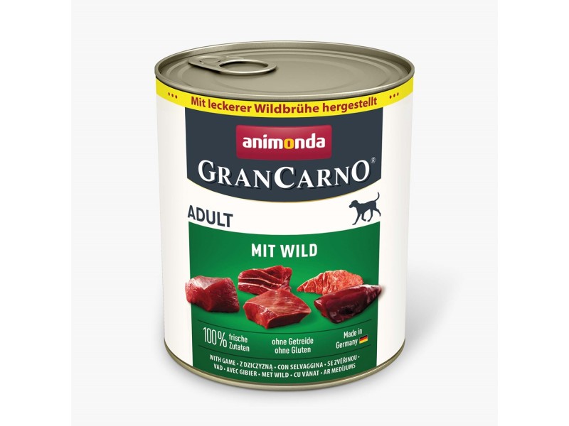 ANIMONDA GranCarno Adult Game - wet dog food - 800g ANIMONDA GranCarno Adult Game - wet dog food - 800g DLPANMKAM0011 – animonda Храна за кучета