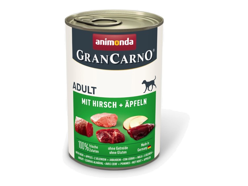 ANIMONDA GranCarno Adult Pork with venison and apple - wet dog food - 400g DLPANMKAM0009 – animonda Храна за кучета