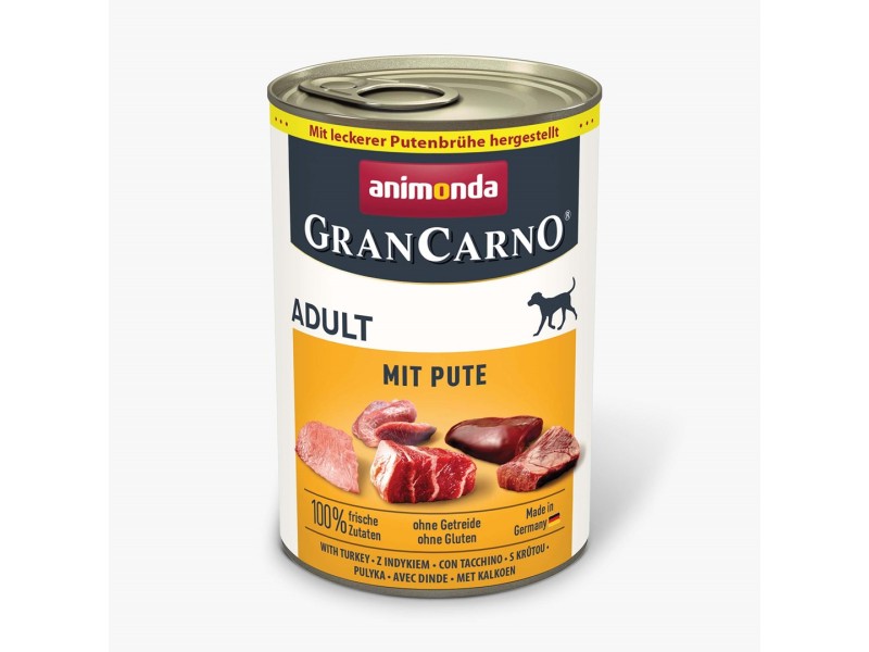 ANIMONDA GranCarno Adult Turkey - wet dog food - 400g DLPANMKAM0007 – animonda Храна за кучета