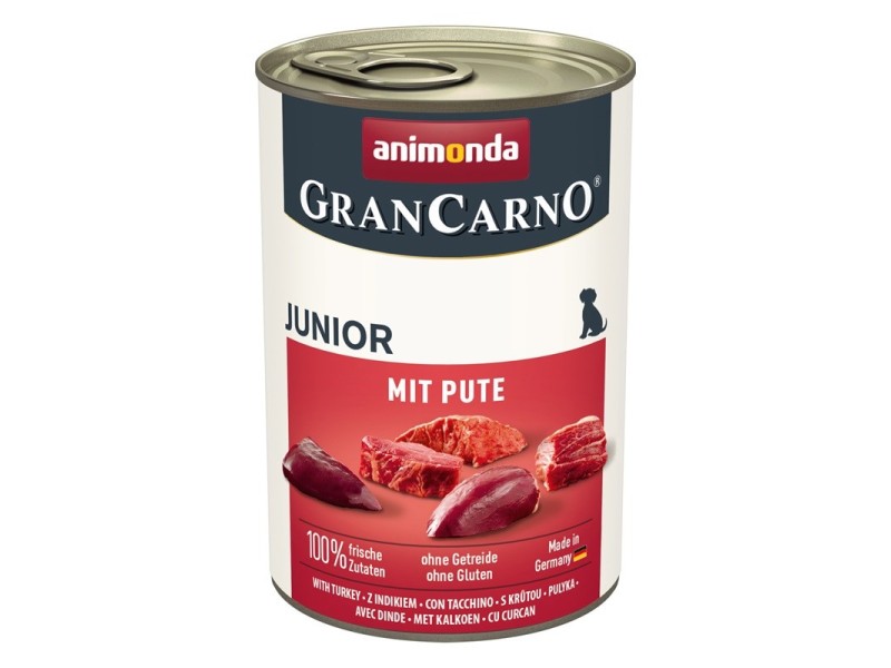 ANIMONDA GranCarno Junior with turkey - wet dog food - 400g DLPANMKAM0010 – animonda Храна за кучета