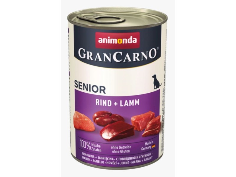 ANIMONDA GranCarno Senior Beef with lamb - Wet dog food - 400 g DLZANMKMP0032 – animonda Храна за кучета