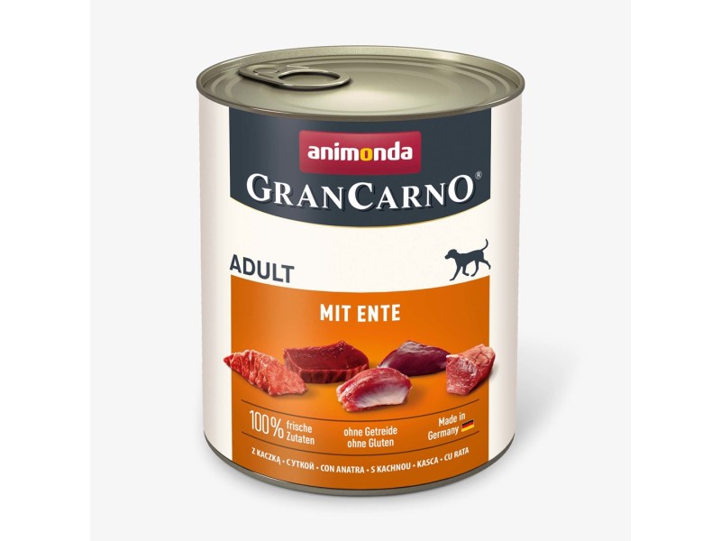 ANIMONDA Grancarno Adult with Duck - wet dog food - 800 g DLPANMKAM0002 – animonda Храна за кучета