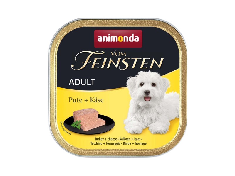 ANIMONDA Vom Feinsten Adult Turkey with cheese - wet dog food - 150g DLPANMKAM0024 – animonda Храна за кучета