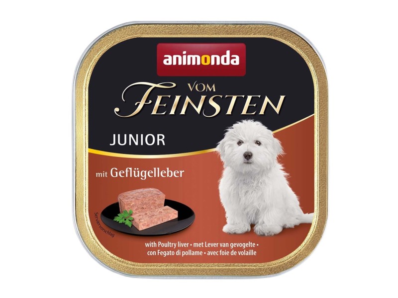 ANIMONDA Vom Feinsten Junior Poultry liver - wet dog food - 150g DLPANMKAM0023 – animonda Храна за кучета
