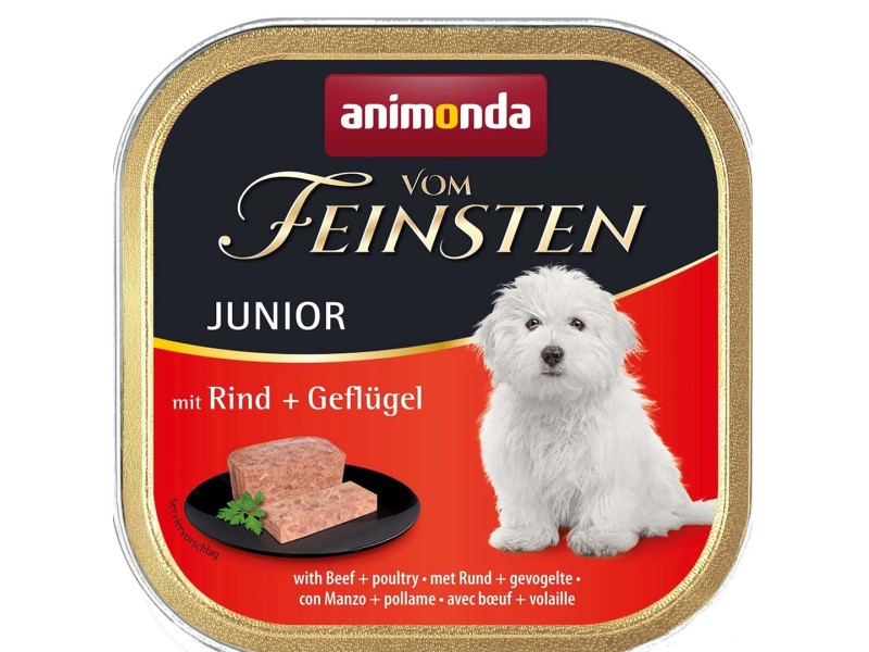 ANIMONDA vom Feinsten Junior Beef with poultry - Wet dog food - 150 g DLZANMKMP0019 – animonda Храна за кучета