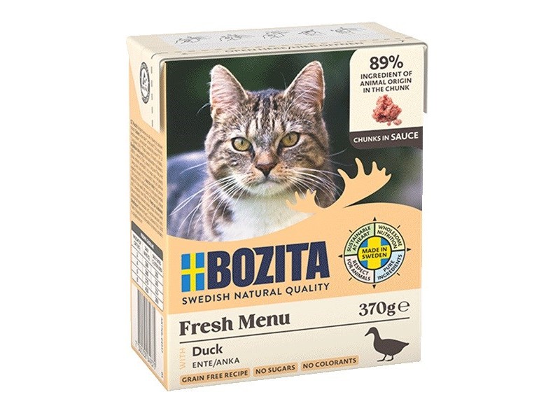 BOZITA Fresh Menu Duck in gravy - wet cat food - 370g DLPBZTKAM0005 – BOZITA Храна за кучета