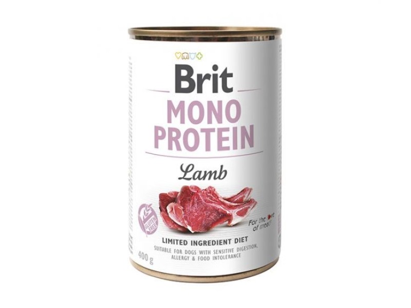 BRIT MONO PROTEIN Wet dog food Lamb 400 g DLZRITKMP0058 – Brit Храна за кучета
