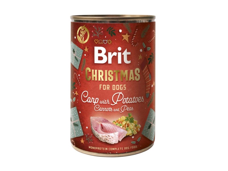 BRIT  Mono Protein Carp with potatoes - wet dog food - 400g DLZRITKMP0037 – Brit Храна за кучета