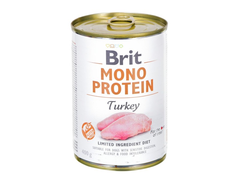 BRIT Mono Protein Turkey - Wet dog food - 400 g DLZRITKMP0062 – Brit Храна за кучета