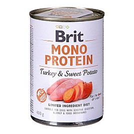BRIT Mono Protein Turkey with sweet potato - Wet dog food - 400 g