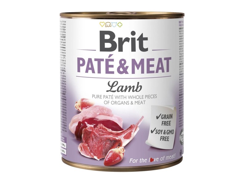 BRIT Paté & Meat with lamb - wet dog food - 800g BRIT Paté & Meat with lamb - wet dog food - 800g DLZRITKMP0053 – Brit Храна за кучета