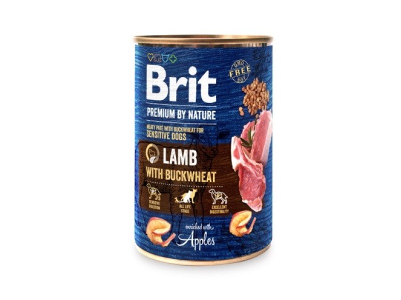 BRIT Premium by Nature Lamb with Buckwheat - Wet dog food - 400 g DLPRITKAM0032 – Brit Храна за кучета