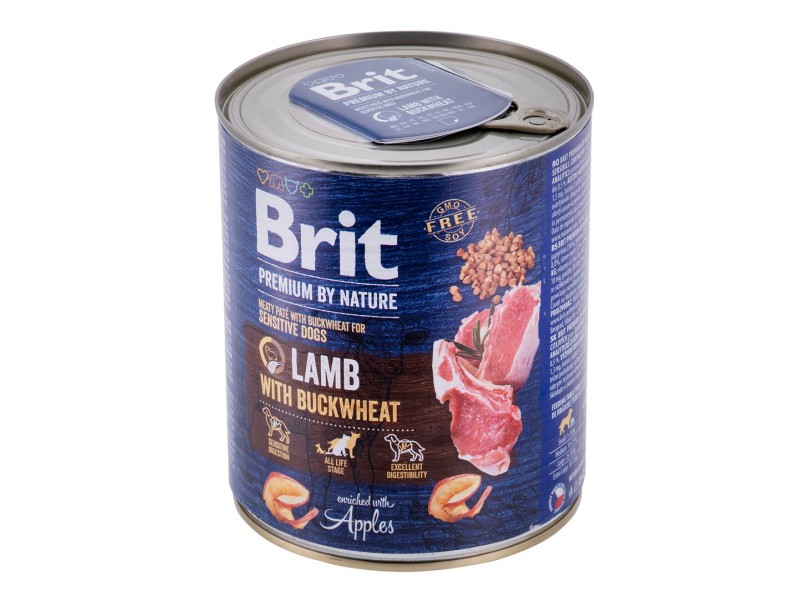 BRIT Premium by Nature Lamb with Buckwheat - Wet dog food - 800 g BRIT Premium by Nature Lamb with Buckwheat - Wet dog food - 800 g DLPRITKAM0028 – Brit Храна за кучета