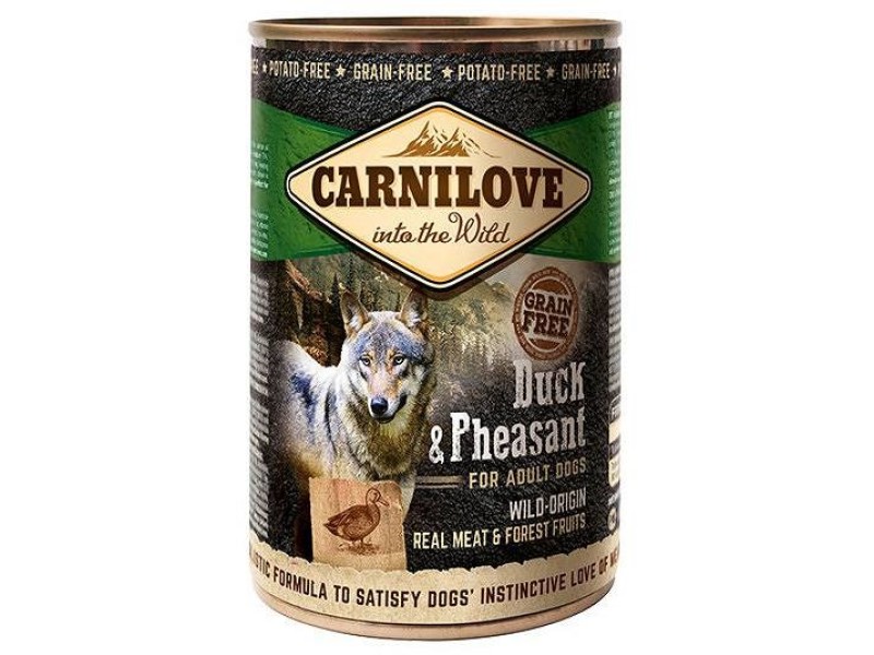CARNILOVE Into the Wild Duck&Pheasant - Wet dog food - 400 g DLPCAVKAM0001 – CARNILOVE Храна за кучета