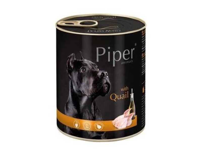 DOLINA NOTECI Piper Animals with quail - wet dog food - 800g DLPDNTKAM0016 – DOLINA NOTECI Храна за кучета