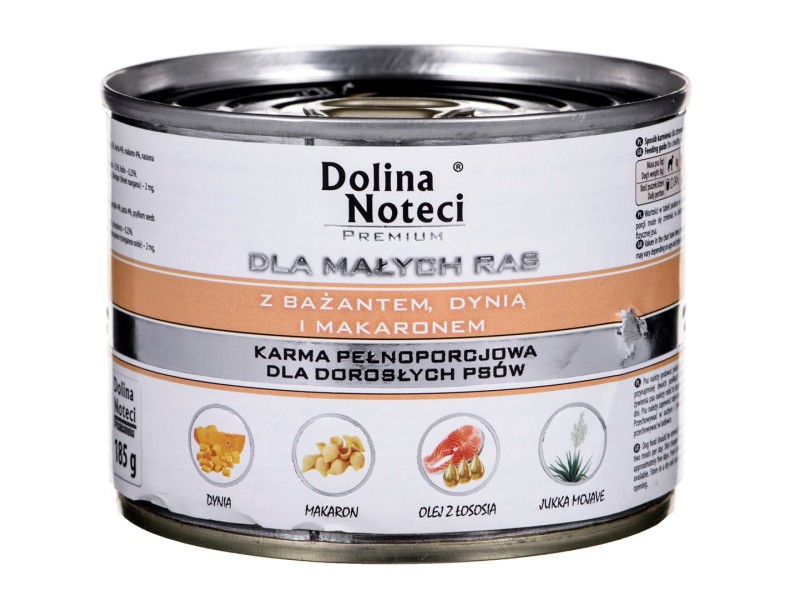 DOLINA NOTECI Premium Pheasant, pumpkin and pasta - Wet dog food - 185 g AMABEZKAR2920 – DOLINA NOTECI Храна за кучета